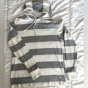 Urban pipeline gray and white hoodie small